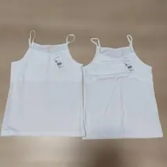 2枚セット　ウィング　ティーンキャミソール　胸もと二重　Мサイズ　綿混