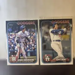 大谷翔平　Shohei Ohtani MLB カード　topps ２枚組