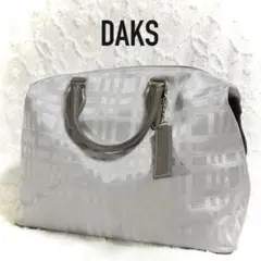 ✴︎DAKS ボストンバック グレー チェック 旅行バッグ ✴︎のサムネイル
