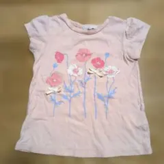 Love&Peace&Money 花柄 半袖Tシャツ 90cmのサムネイル