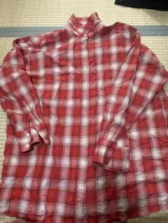 Levi's リーバイス チェック柄 長袖シャツ レッド M
