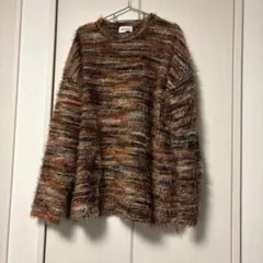 MALENKII シャギーニット マルチカラー