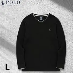 Polo Ralph Lauren 長袖サーマル(ワッフル) ブラック Lのサムネイル