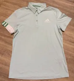adidas レディース ゴルフ 半袖 ポロシャツ ライトブルーL
