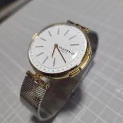 SKAGEN Hybrid 腕時計 ホワイト/ゴールド SKT1413