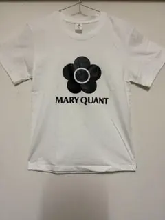 MARY QUANT デイジーロゴTシャツ ホワイトカットソー シンプルデザイン