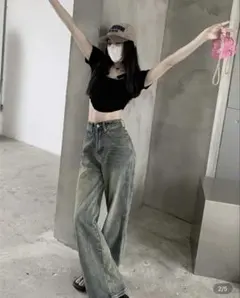 ワイドレッグデニム XLサイズ