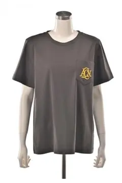 即完売色 最新アンコキーヌ 接触冷感シルケットスムースTシャツ モカグレーMのサムネイル