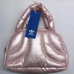 adidas オリジナルス ミニボーリングバッグ メタリックピンク