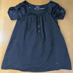 BURBERRY BLUE LABEL チュニック ブラック ギャザー ボタンのサムネイル