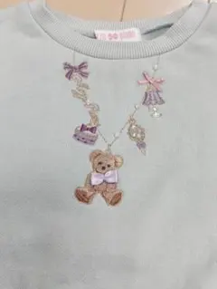 mezzo piano トレーナー 140cm ベア刺繍