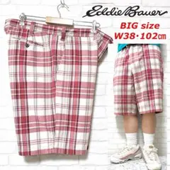 Eddie Bauer W38・102cm チェック柄 ショートパンツのサムネイル