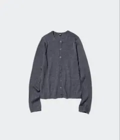 UNIQLO メリノリブクルーネックショートカーディガン