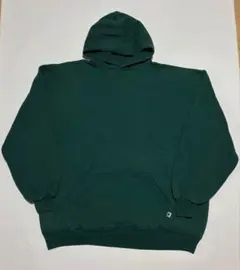 90s 無地ラッセルスウェットパーカーUSA製 グリーン