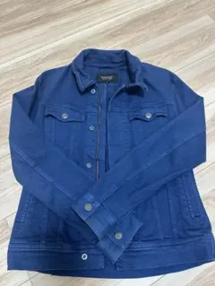 【逸品】バーバリーブラックレーベル　コットンリネン　デニムJK ノバチェ L 逸品】バーバリーブラックレーベル コットンリネン デニムJK