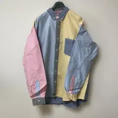 BEAMS マルチカラーロングスリーブシャツ L