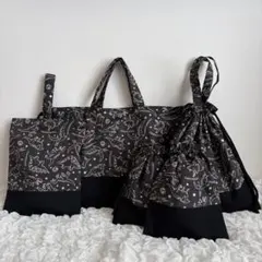 入園入学セット✳︎レッスンバッグ✳︎体操着袋✳︎上履き袋✳︎ハンドメイド✳︎恐竜