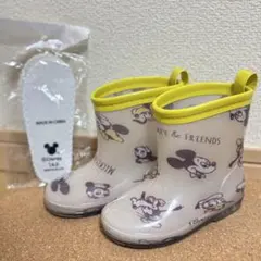 ディズニー／レインブーツ／長靴／14cm／中敷きおまけ付き／ミッキー&フレンズ