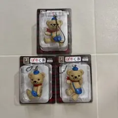 [新品未使用]ぽすくまフィギュアストラップ3点セット　ケース入り
