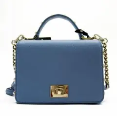 Katespade ライトブルー　ミニハンド&ショルダーバッグ　パール付き
