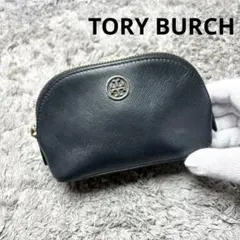 TORY BURCH トリーバーチ ポーチ 化粧ポーチ 小物入れ レザー 黒