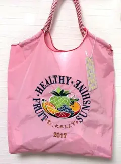 D.KELLY トートバッグ ピンク フルーツ刺繍