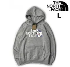 THE NORTH FACEUS限定 裏起毛 和柄 キャンプ(L)グレー
