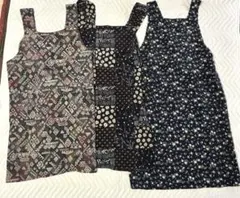 エプロン3点まとめ売り　花柄