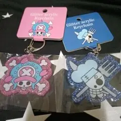 ワンピース　チョッパー　ラメアクリルキーホルダー　サンジ　2個セット
