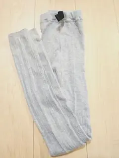 グレー リブ編み マタニティレギンス　 M〜Lサイズ