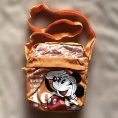 【未使用】ミッキー　ショルダーバッグ　ディズニーストア　グラニフ航空