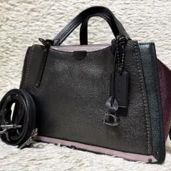 コーチ　ドリーマー　カラーブロック　ハンドバッグ　2way 斜め掛け　ショルダー