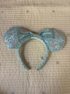 【Disneyアナ雪デザイン】水色スパンコールカチューシャ