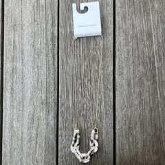 AMERICAN HOLIC チェーンモチーフカラーネックレス　白茶mix