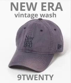 NEW ERA ニューエラ 9TWENTY キャップ ビンテージウォッシュ　紺