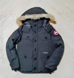 美品 CANADA GOOSE メンズ ダウン ジャケット ブラック ラッセル
