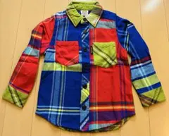 【新品未使用】JUNK STORE 長袖チェックシャツ 110 ㎝