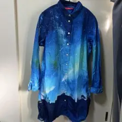 graniph 星空プリント 長袖シャツ