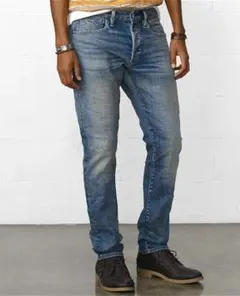 デニムアンドサプライ ラルフローレン Low Skinny USED加工 w32