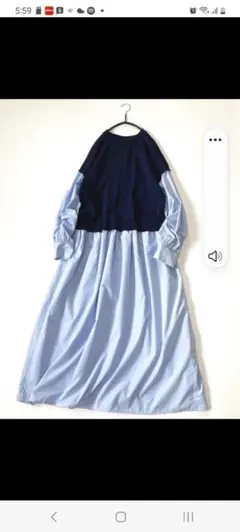 「値下げ」SHIPS Colors ベストレイヤードライクワンピース