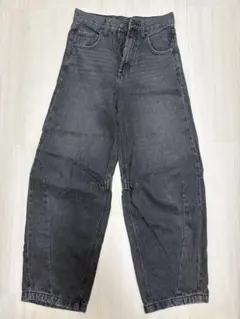 バギーパンツ ブラックデニムのサムネイル