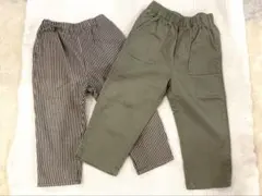 長ズボン　ストライプMPS　オリーブグリーンGAP