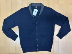 タケオキクチ　TAKEO KIKUCHI ウールカーディガン（紺/新品未使用）のサムネイル