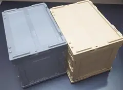 折りたたみコンテナ フタ付 20L 色違い 2個セットのサムネイル
