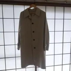 ブラック ステンカラーコート