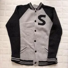 SABATINO カーディガン スタジャン風 グレー×ブラック