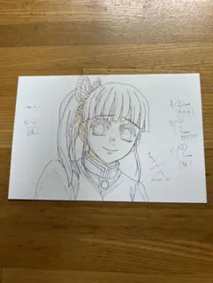 竈*問様 鬼滅の刃　原画ポストカード　栗花落カナヲ