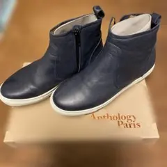Anthology Paris レザー サイドゴアブーツ ネイビー 2026年最新】ANTHOLOGY Parisの人気アイテム - メルカリ