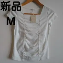 新品TRUDEA ホワイト Tシャツ Mサイズのサムネイル