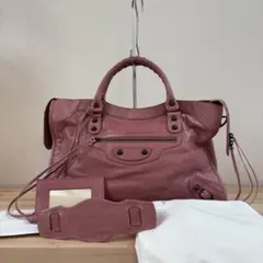 BALENCIAGA The City 115748 2way Bag Pink